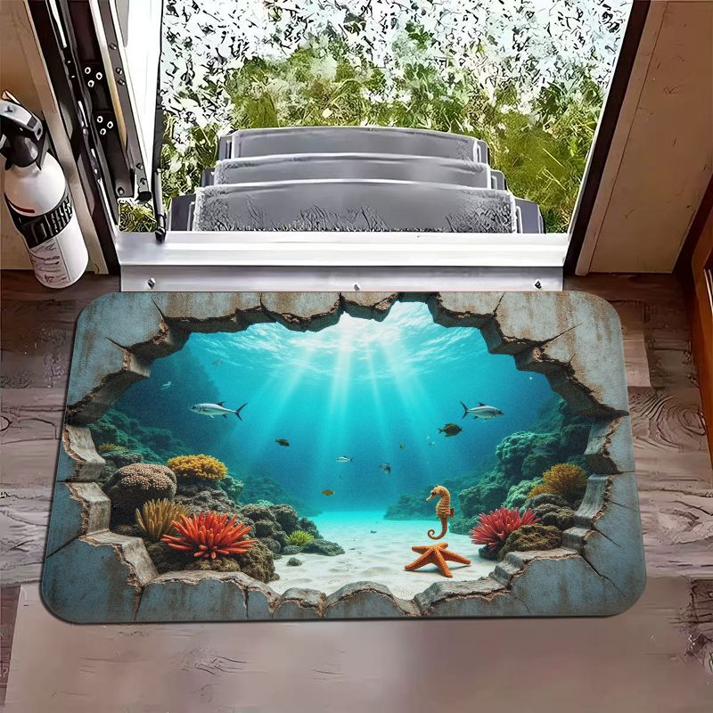 Home Bathroom Break - VIKAMA Breaks Walls Underwater World Visual
