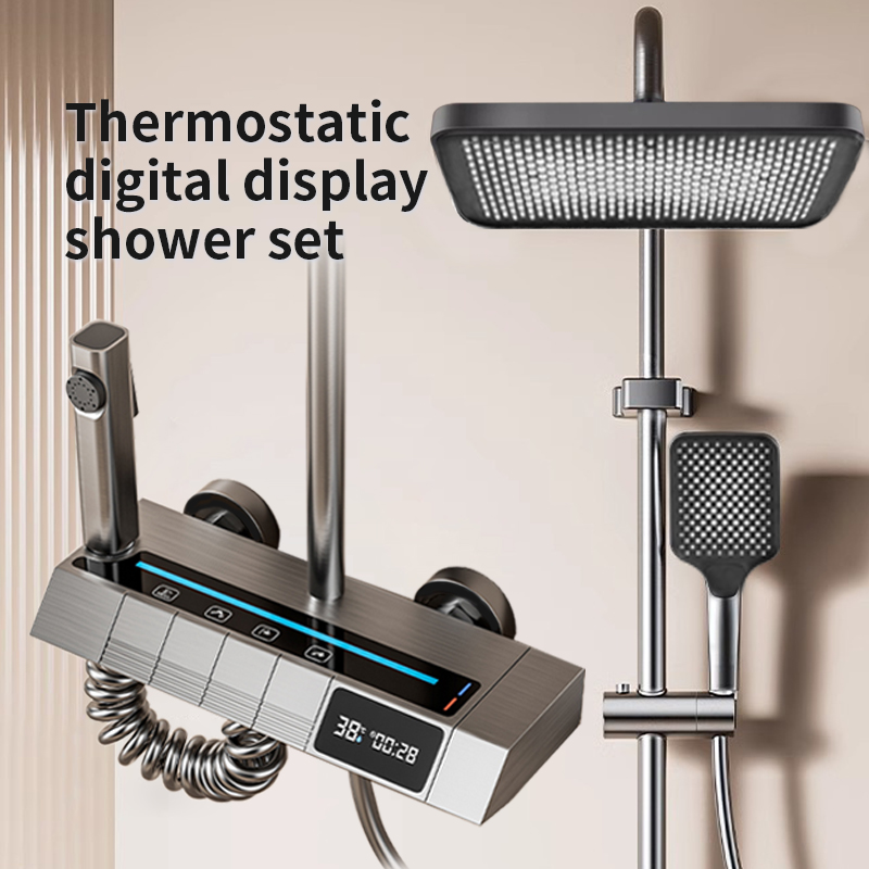 Home Bathroom Set - Constant temperature digital piano shower head