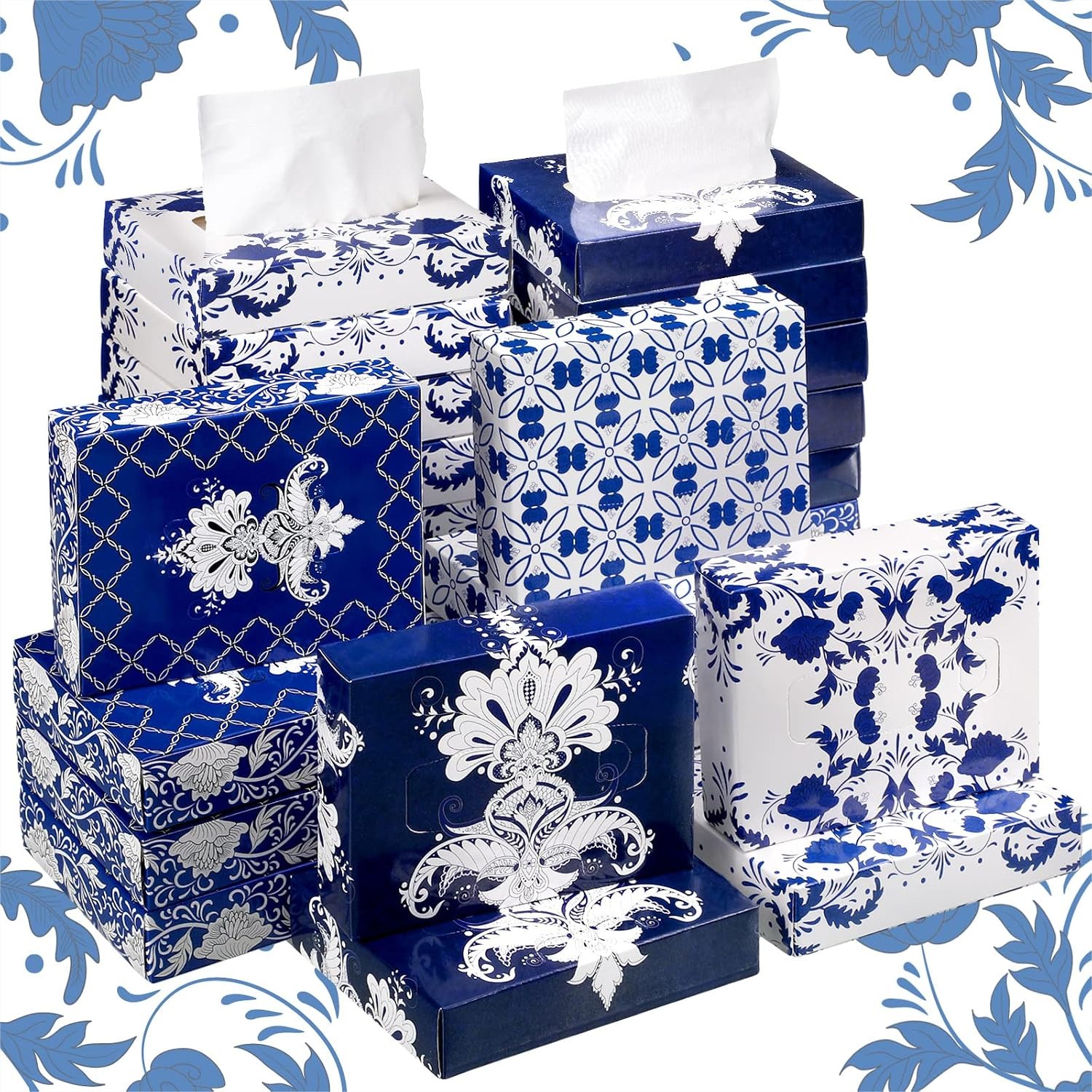 Home Bathroom Images - 24 Packs 960 Sheets Facial Tissue
