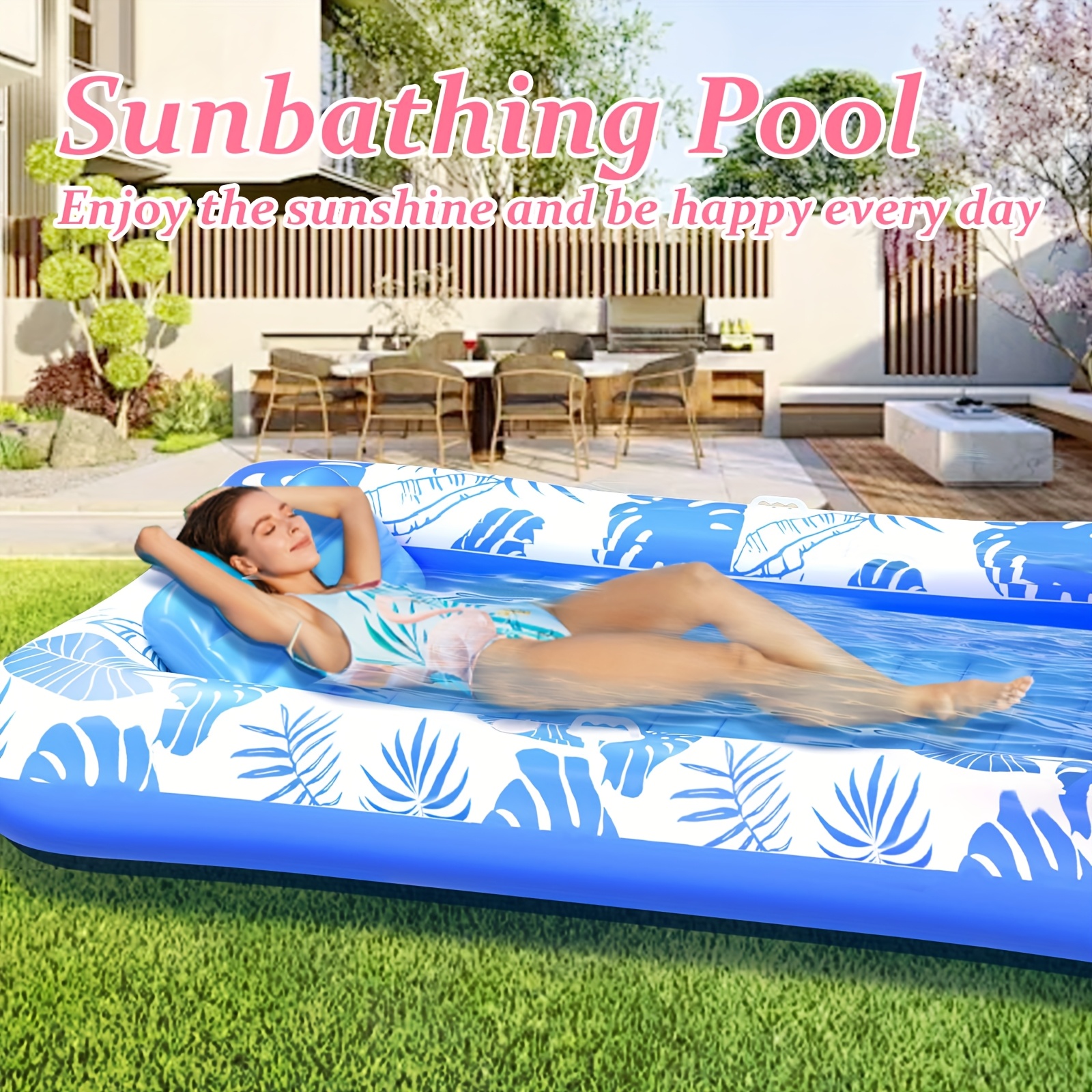 Bathtub Pillow Inflatable - oversized inflatable swimming pool float with
