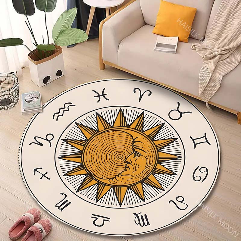 Home Bathroom Images - 1PC Zodiac signs around sun image