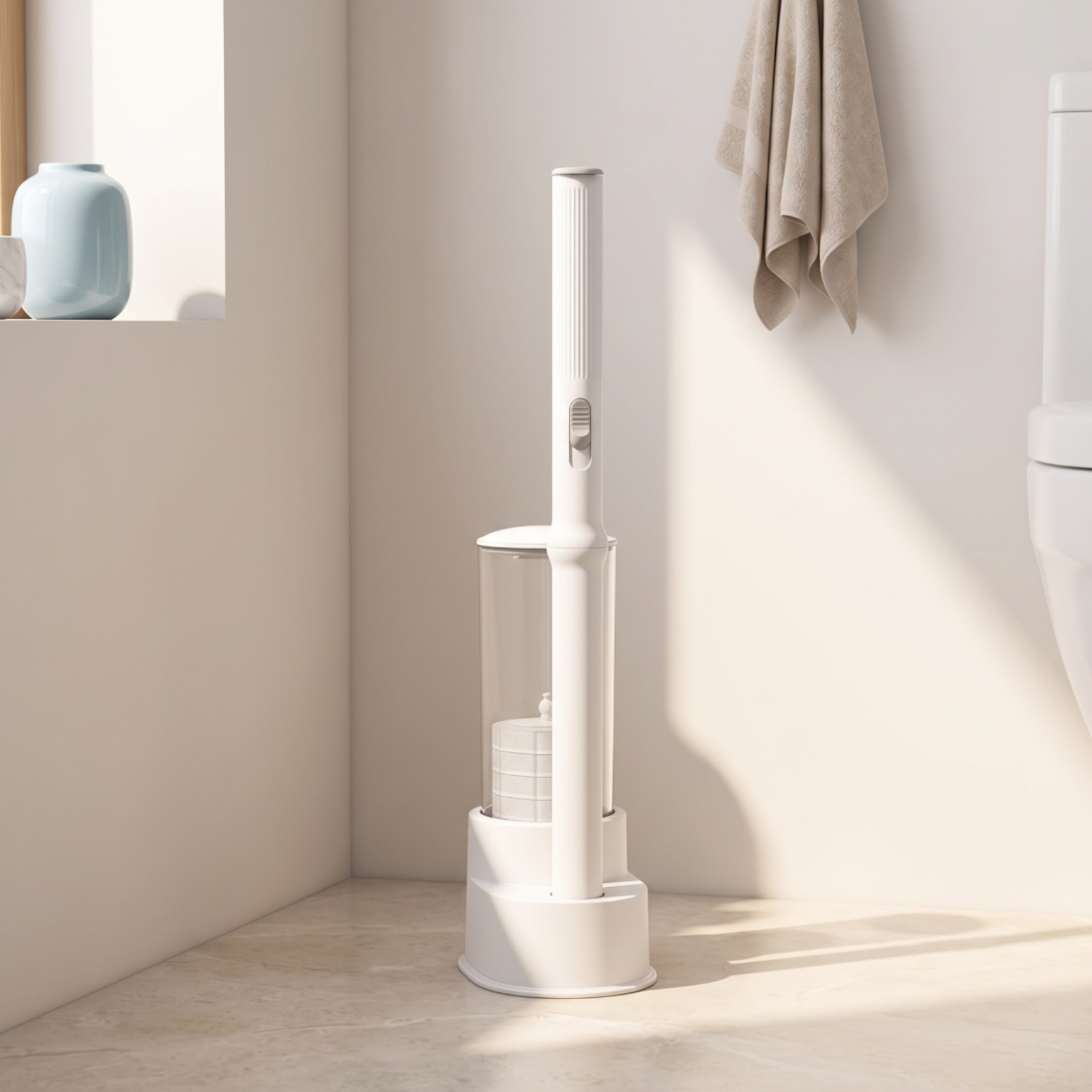 Home Bathroom Set - Disposable Toilet Brush Set Compact Toilet