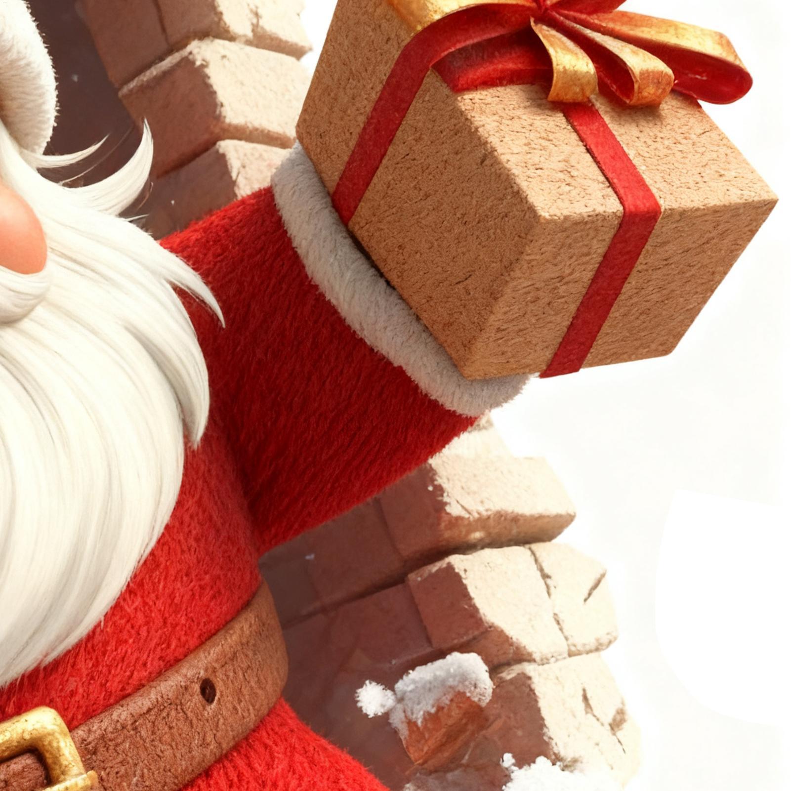 Home Bathroom Break - Santa Claus Wall Stickers Christmas Santa