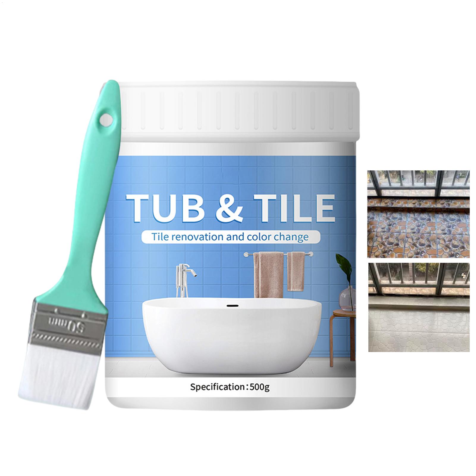 Home Bathroom Wall Tiles - Bathroom Tile Paint Kit 500g WaterBased