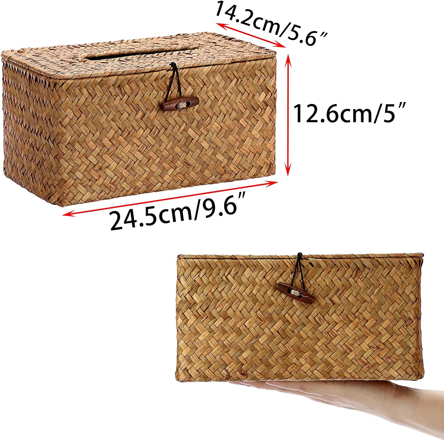 Large Rectangle Seagrass Tissu - огляд і ціна Home Bathroom Images
