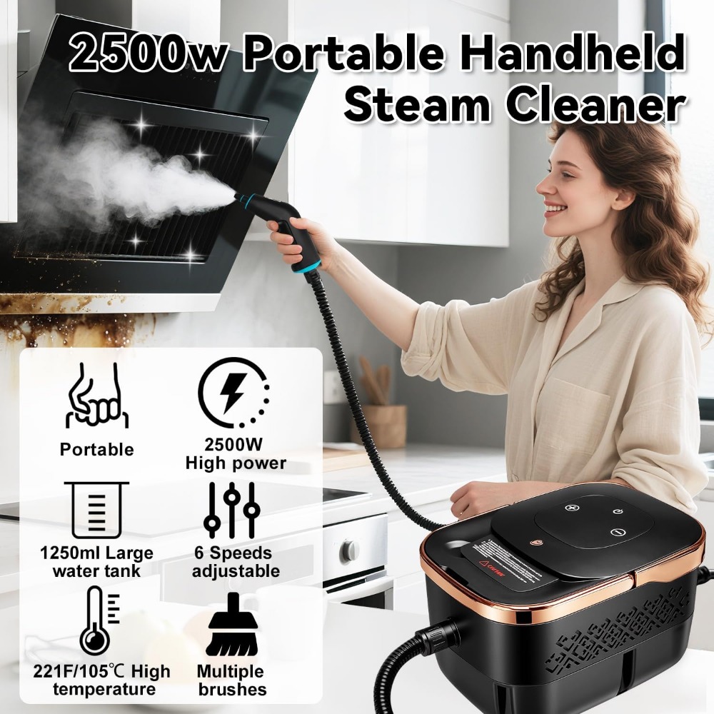 2500W Portable Steam Cleaner,  - огляд і ціна Home Bathroom Images