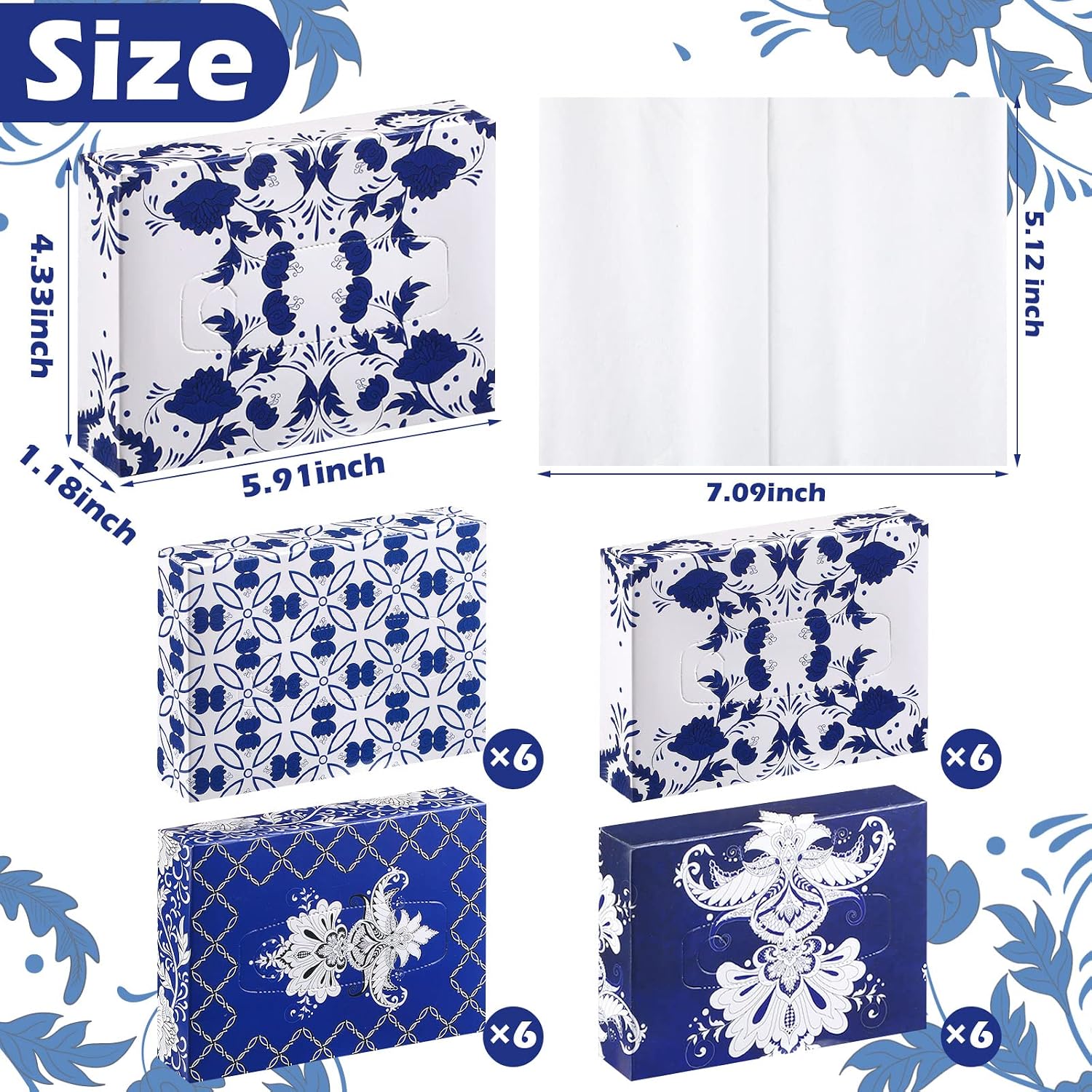24 Packs 960 Sheets Facial Tis - огляд і ціна Home Bathroom Images