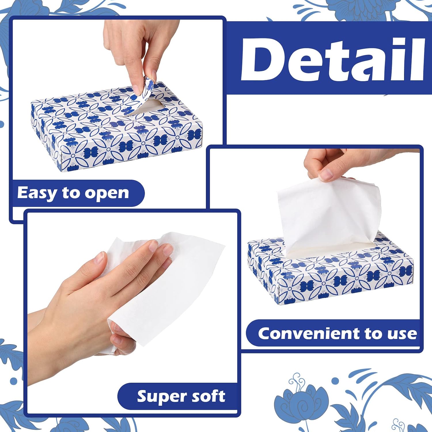 24 Packs 960 Sheets Facial Tis - огляд і ціна Home Bathroom Images