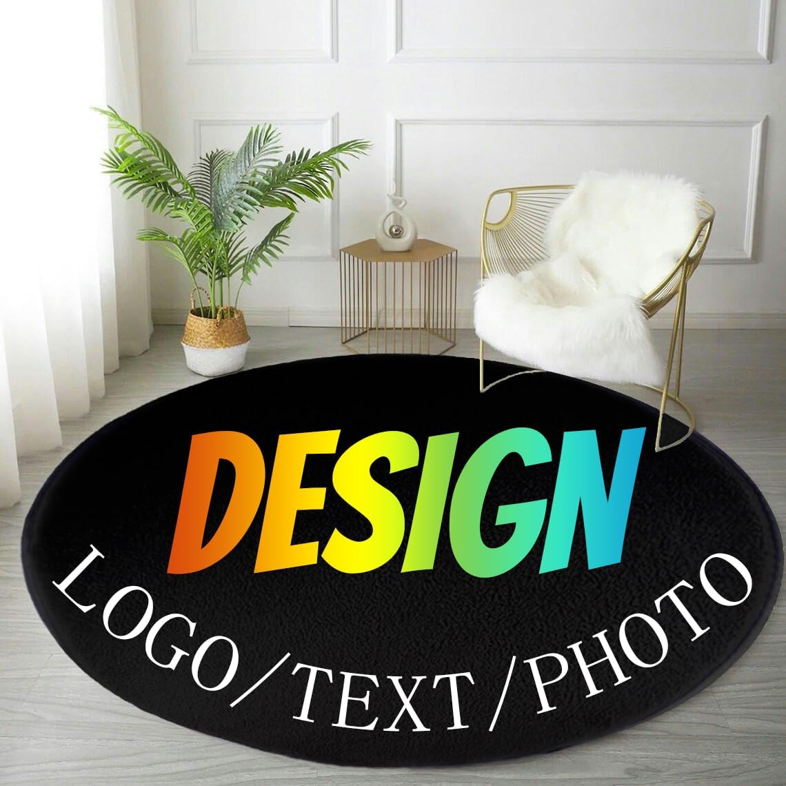 Custom Round Rug Personalized  - огляд і ціна Home Bathroom Images