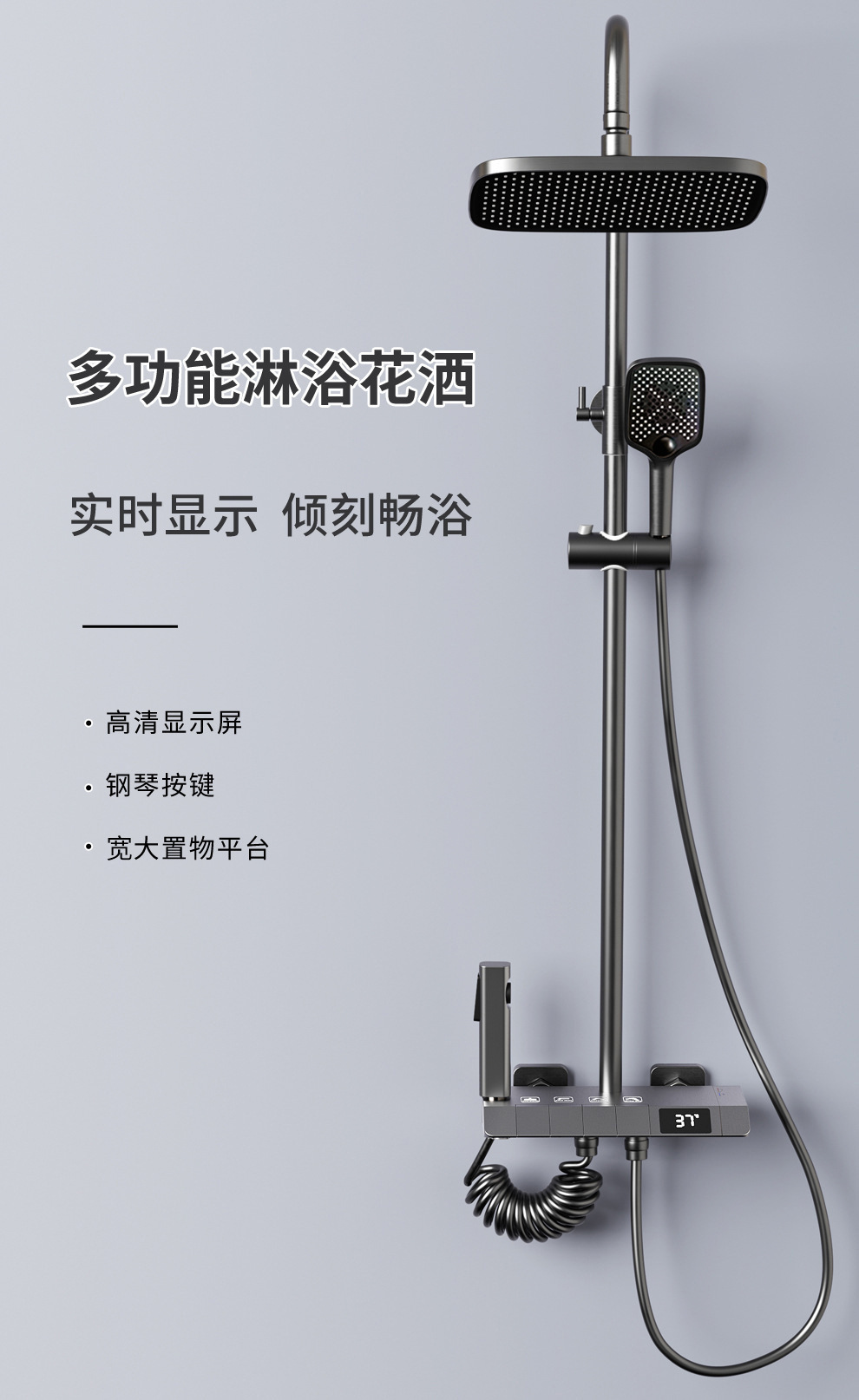 New Fashioned Brass Gun Grey P - огляд і ціна Home Bathroom Set