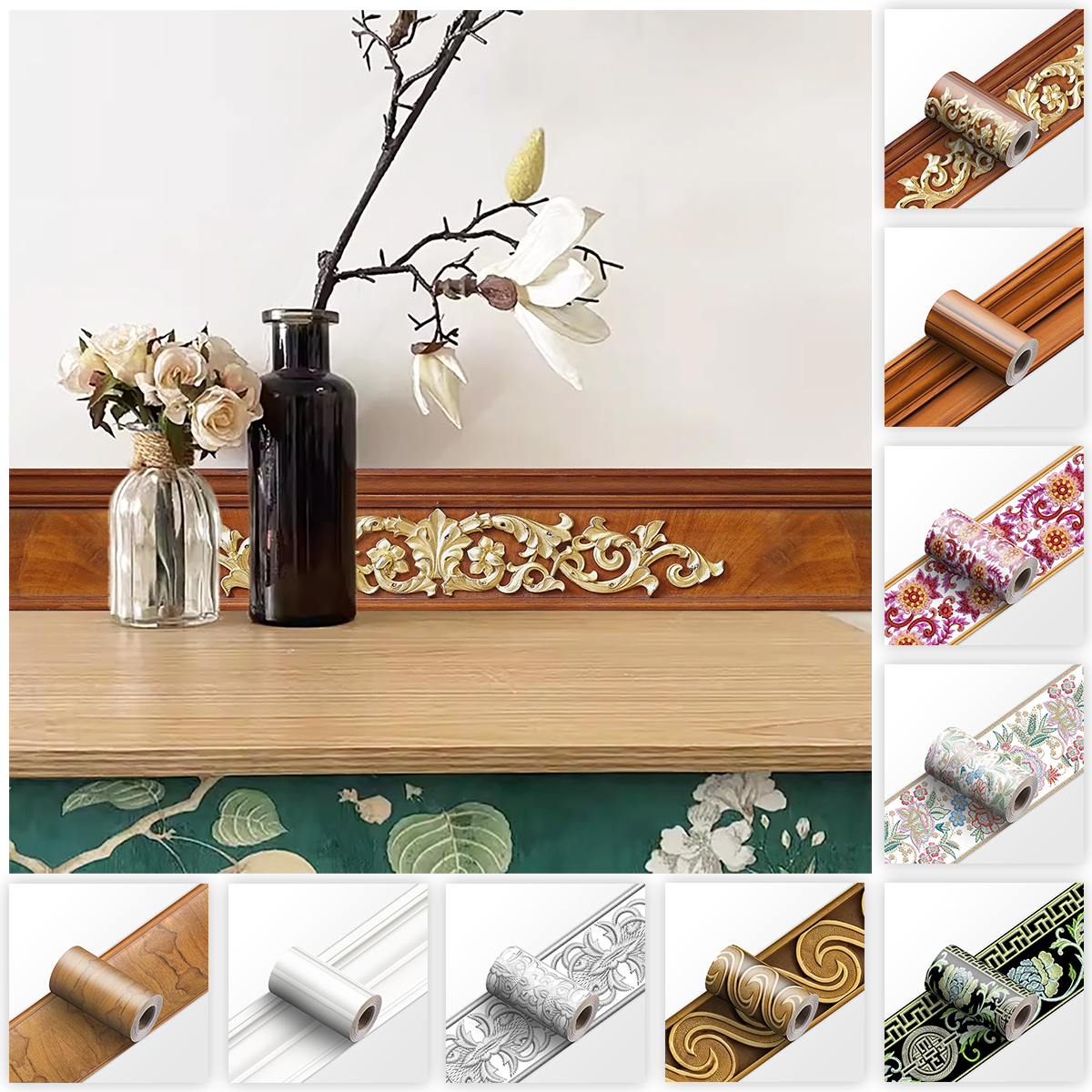 Decorative Self Adhesive Skirt - огляд і ціна Home Bathroom Wall Tiles