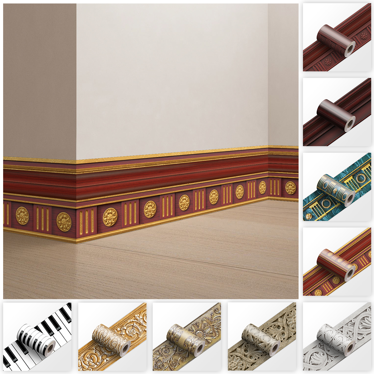Decorative Self Adhesive Skirt - огляд і ціна Home Bathroom Wall Tiles