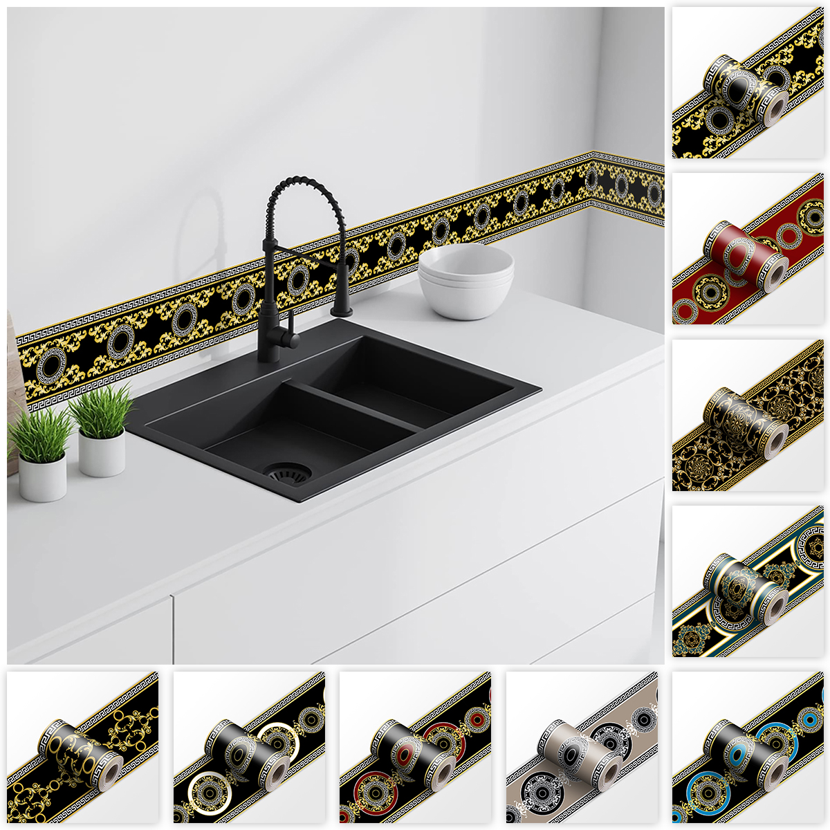Decorative Self Adhesive Skirt - огляд і ціна Home Bathroom Wall Tiles