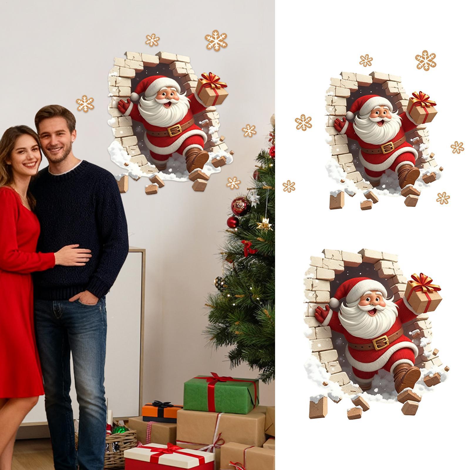 Santa Wall Stickers Christmas  - огляд і ціна Home Bathroom Break