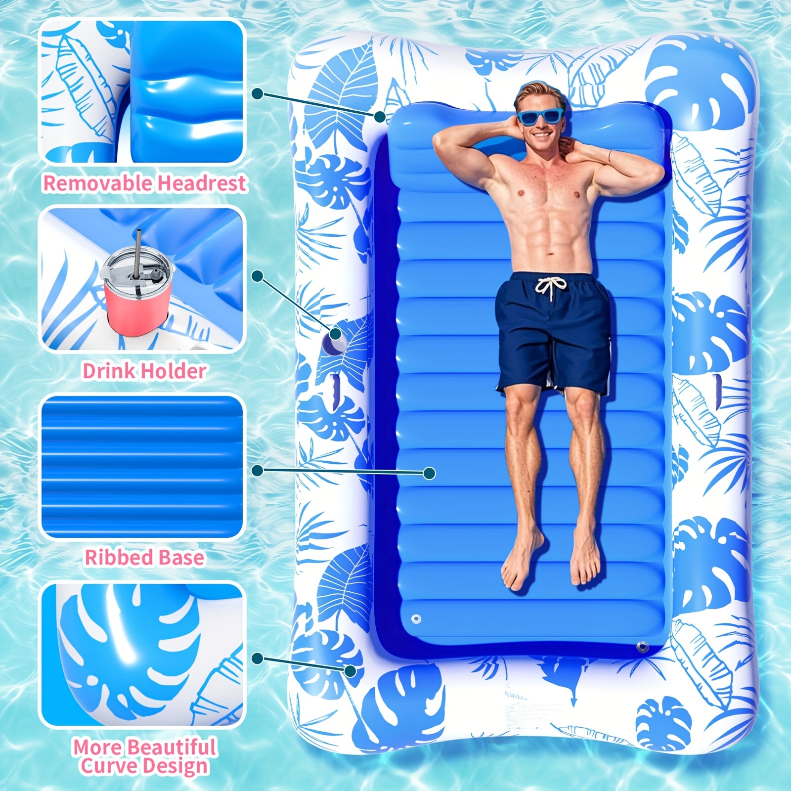 Oversized Inflatable Swimming  - огляд і ціна Bathtub Pillow Inflatable