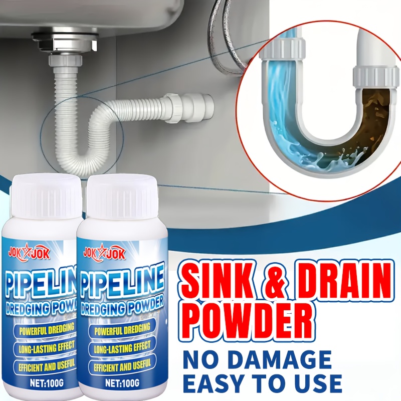 Powerful Drain Cleaner Powder, - огляд і ціна Home Bathroom Break