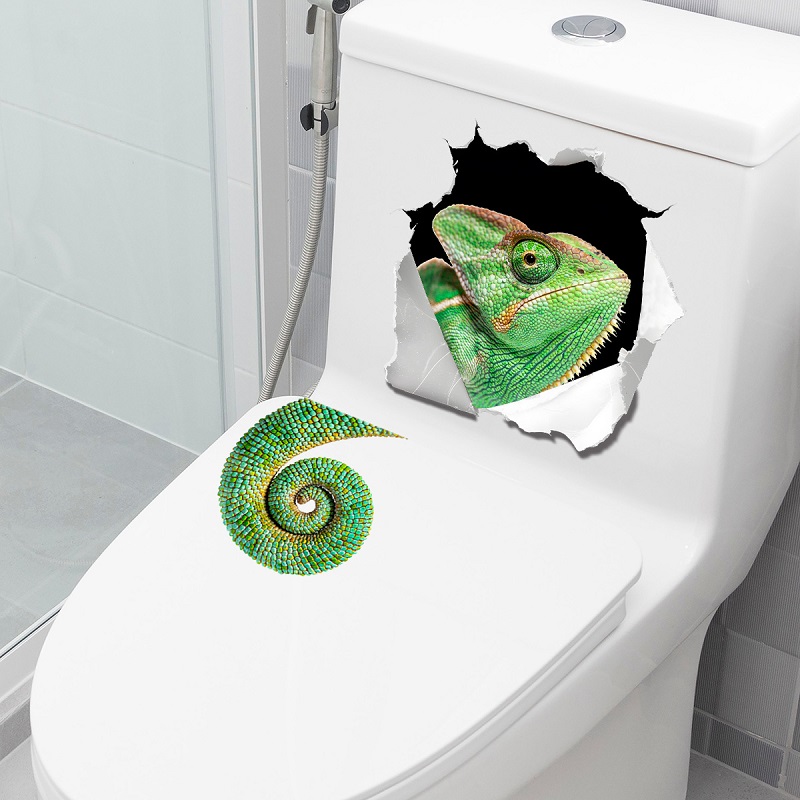 Whimsical Wall-Breaking Lizard - огляд і ціна Home Bathroom Break