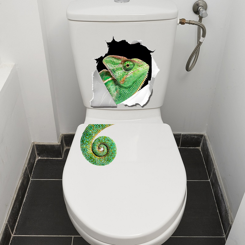 Whimsical Wall-Breaking Lizard - огляд і ціна Home Bathroom Break