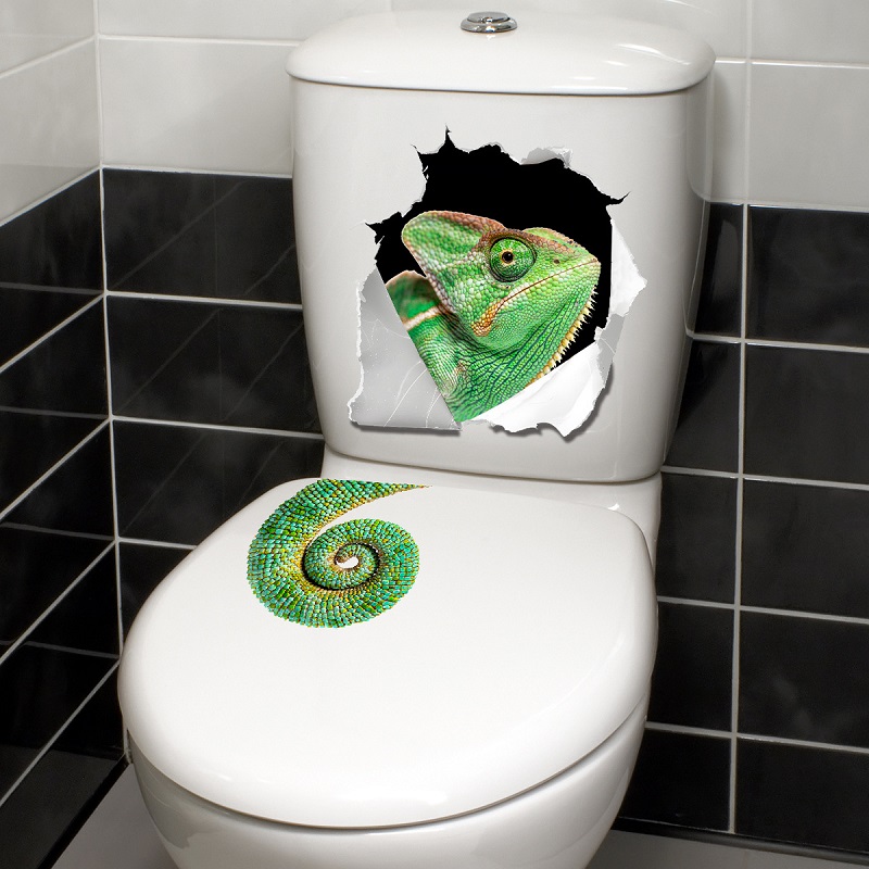 Whimsical Wall-Breaking Lizard - огляд і ціна Home Bathroom Break