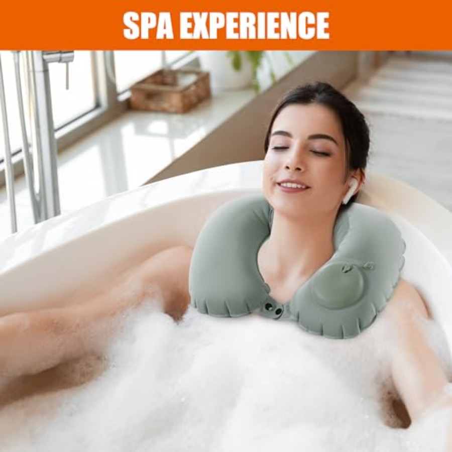 Inflatable Bath Neck Pillows f - огляд і ціна Bathtub Pillow Inflatable