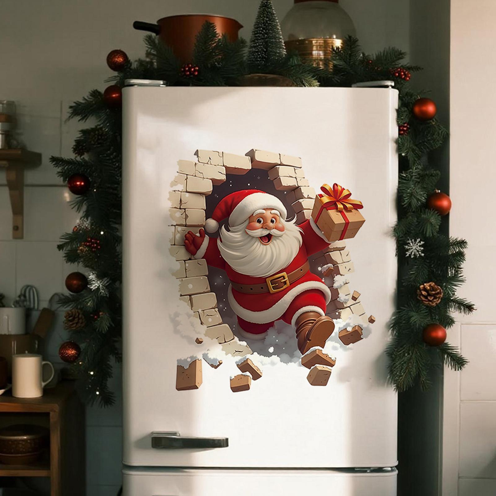 Christmas Santa Wall Decals Ch - огляд і ціна Home Bathroom Break