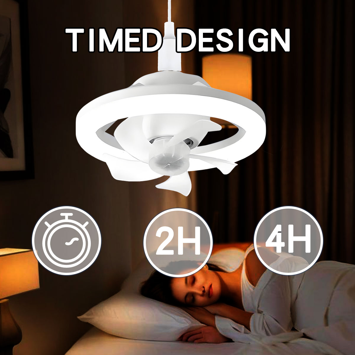 360°Rotating E27 Ceiling Fan B - огляд і ціна Home Bathroom Ventilation