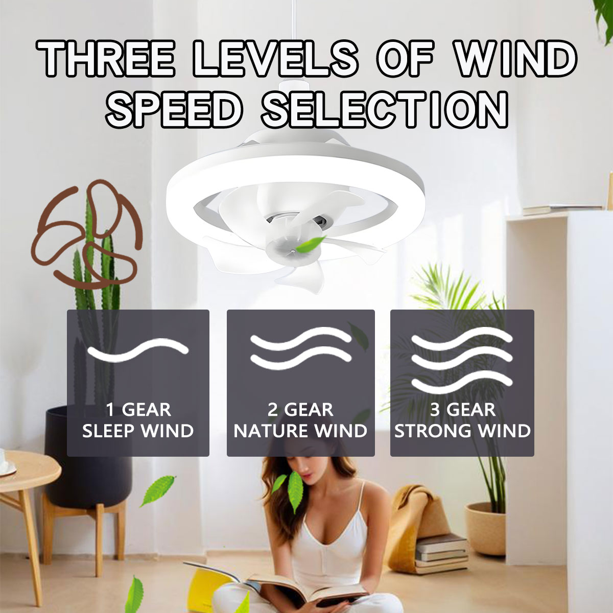 360°Rotating E27 Ceiling Fan B - огляд і ціна Home Bathroom Ventilation