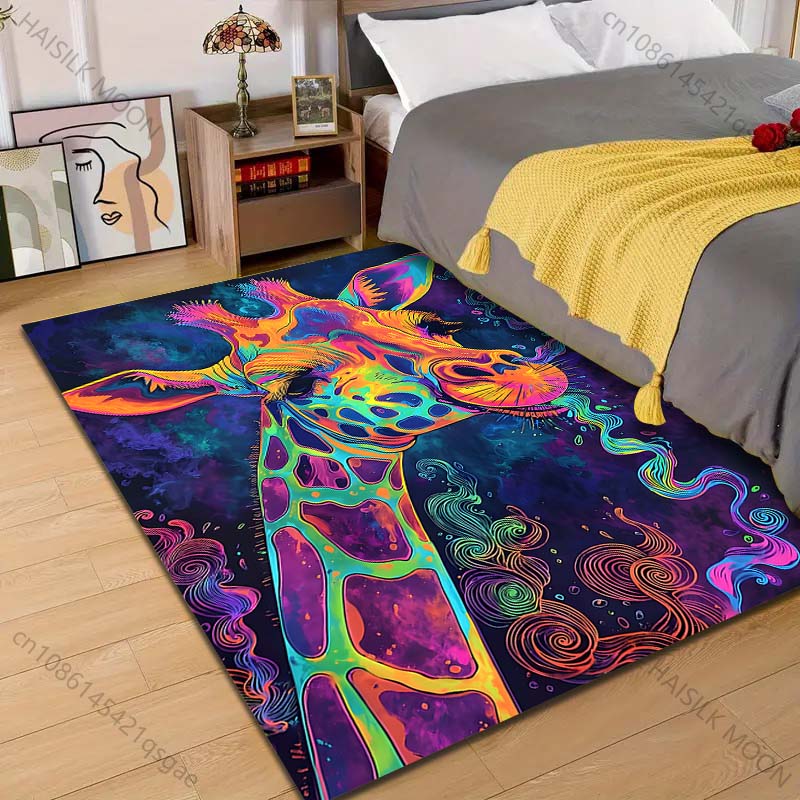 1PC Colorful artistic giraffe  - огляд і ціна Home Bathroom Images
