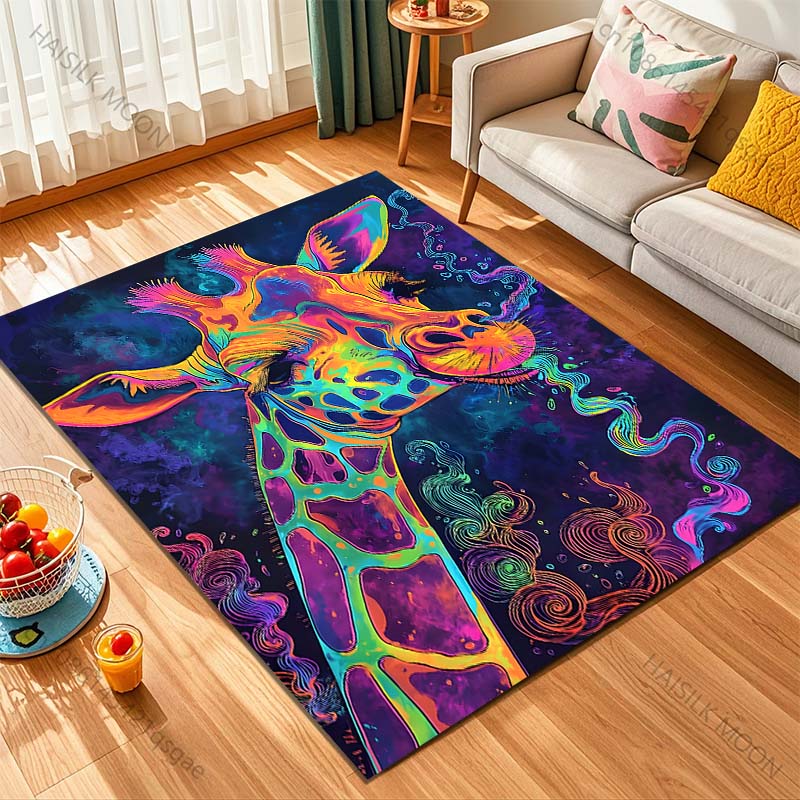 1PC Colorful artistic giraffe  - огляд і ціна Home Bathroom Images