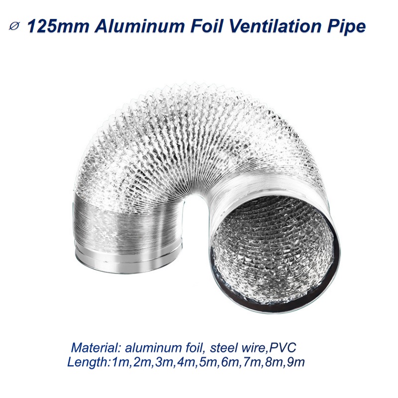 ∅125mm Aluminum Foil Ventilati - огляд і ціна Home Bathroom Ventilation