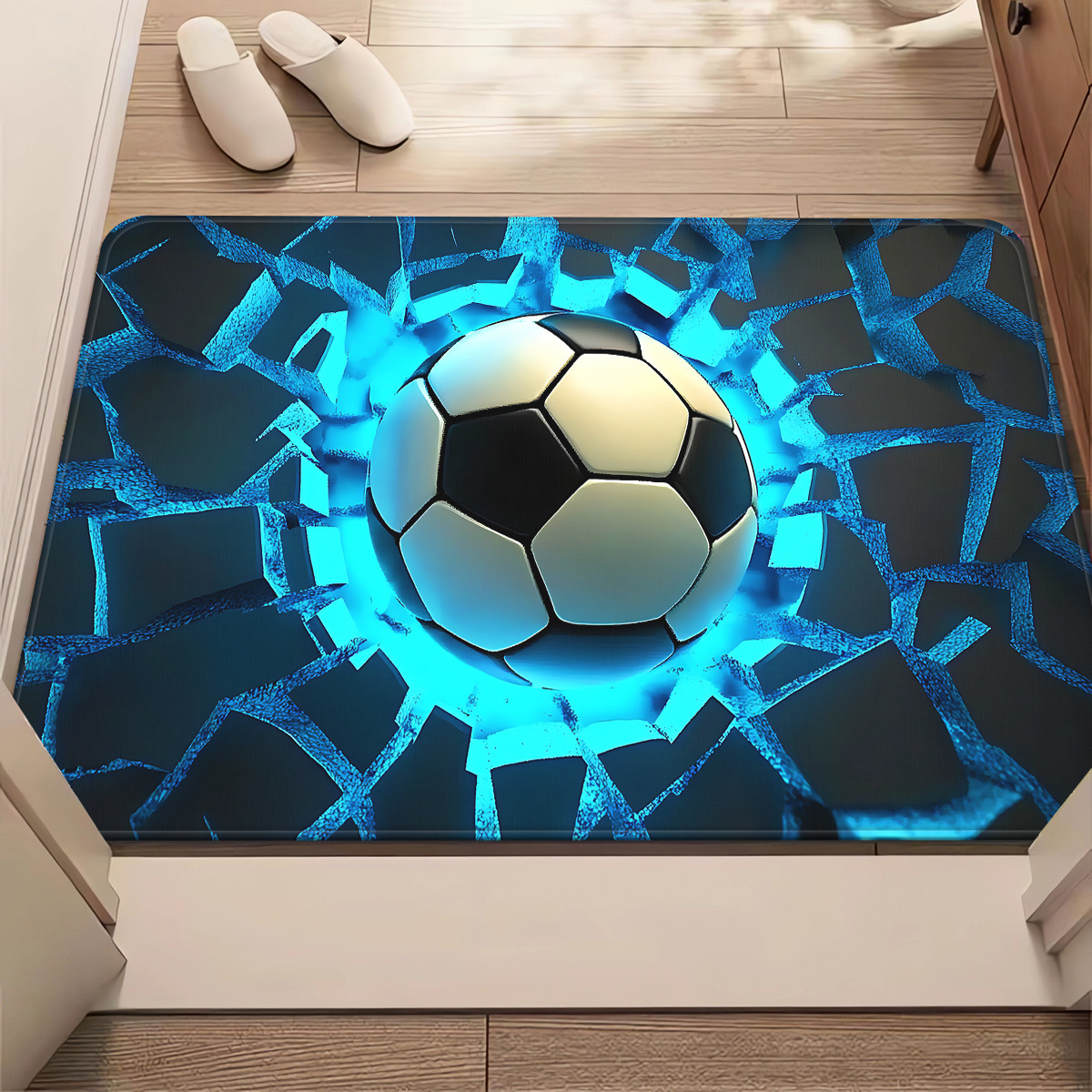 Soccer Ball Breaking Wall Flan - огляд і ціна Home Bathroom Break