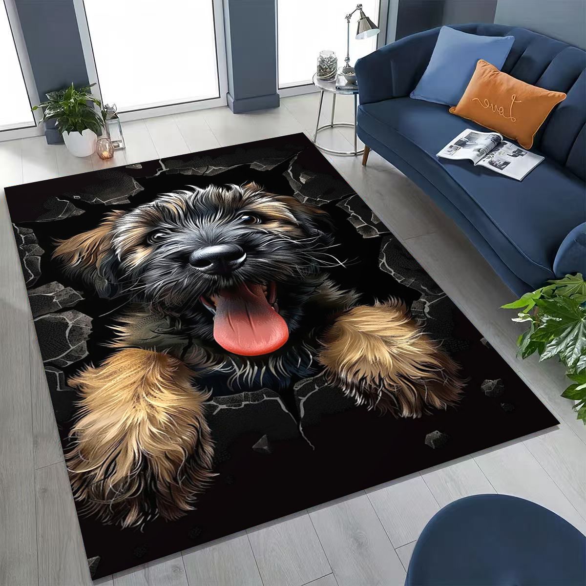 3D Illusion Breaking Wall Dog  - огляд і ціна Home Bathroom Break