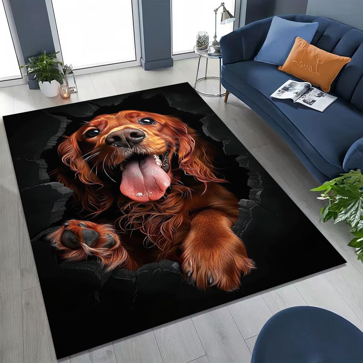 3D Illusion Breaking Wall Dog  - огляд і ціна Home Bathroom Break