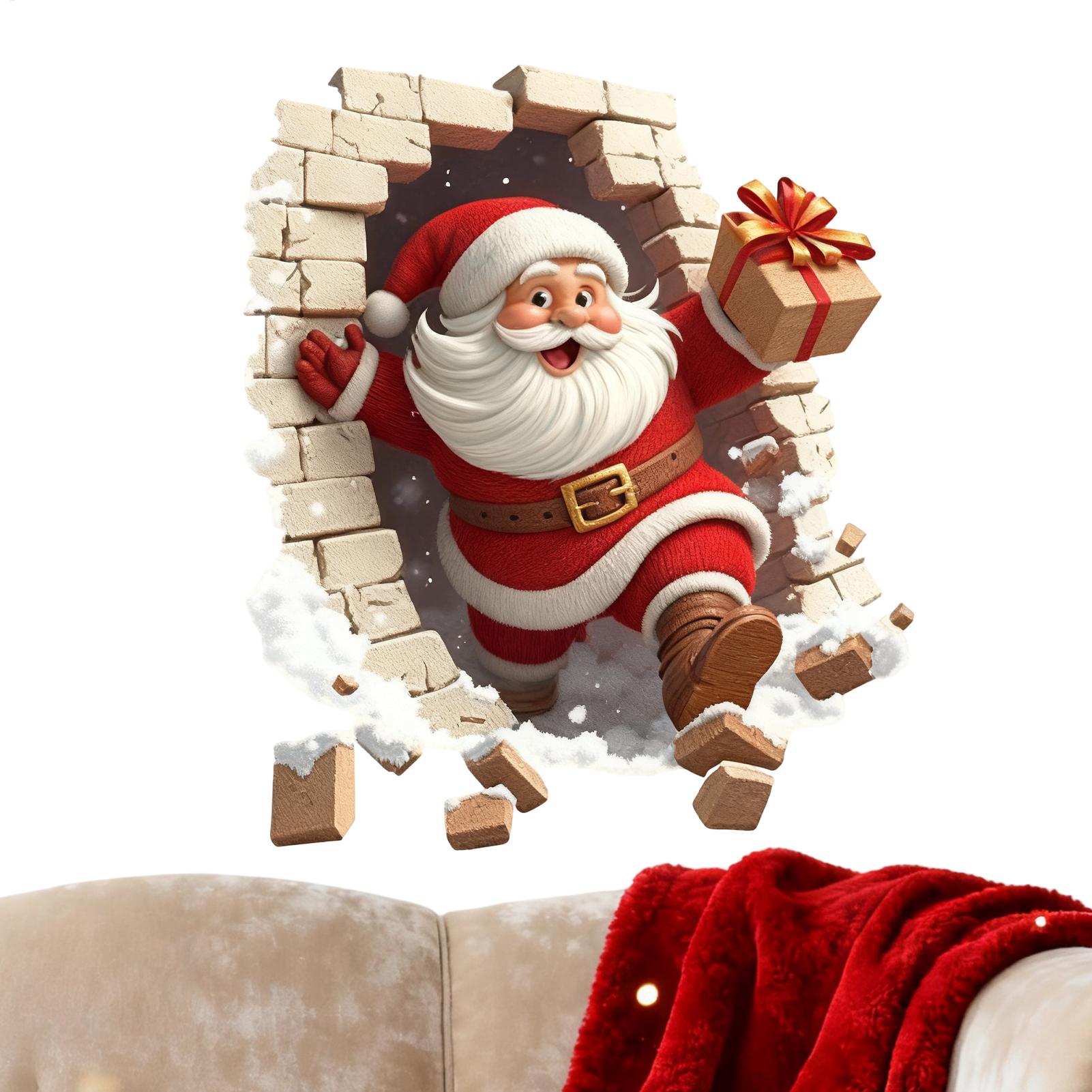 Santa Wall Stickers Santa Clau - огляд і ціна Home Bathroom Break