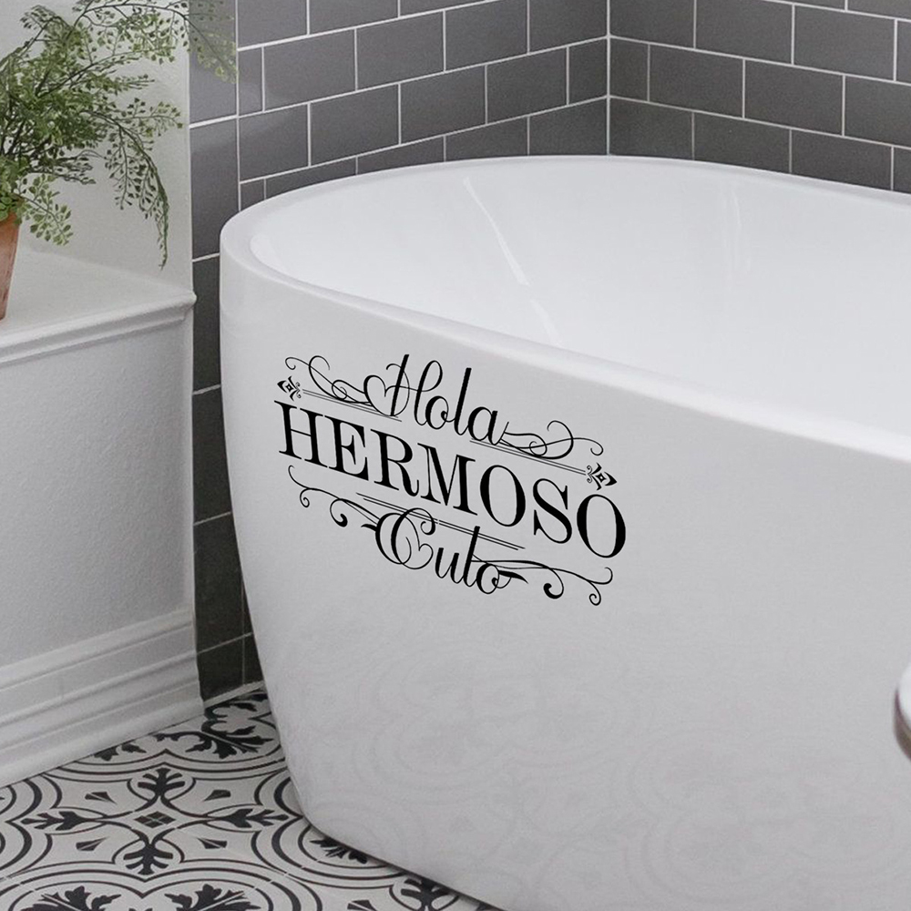 Spanish Funny Hola Heromoso To - огляд і ціна Home Bathroom Wall Tiles