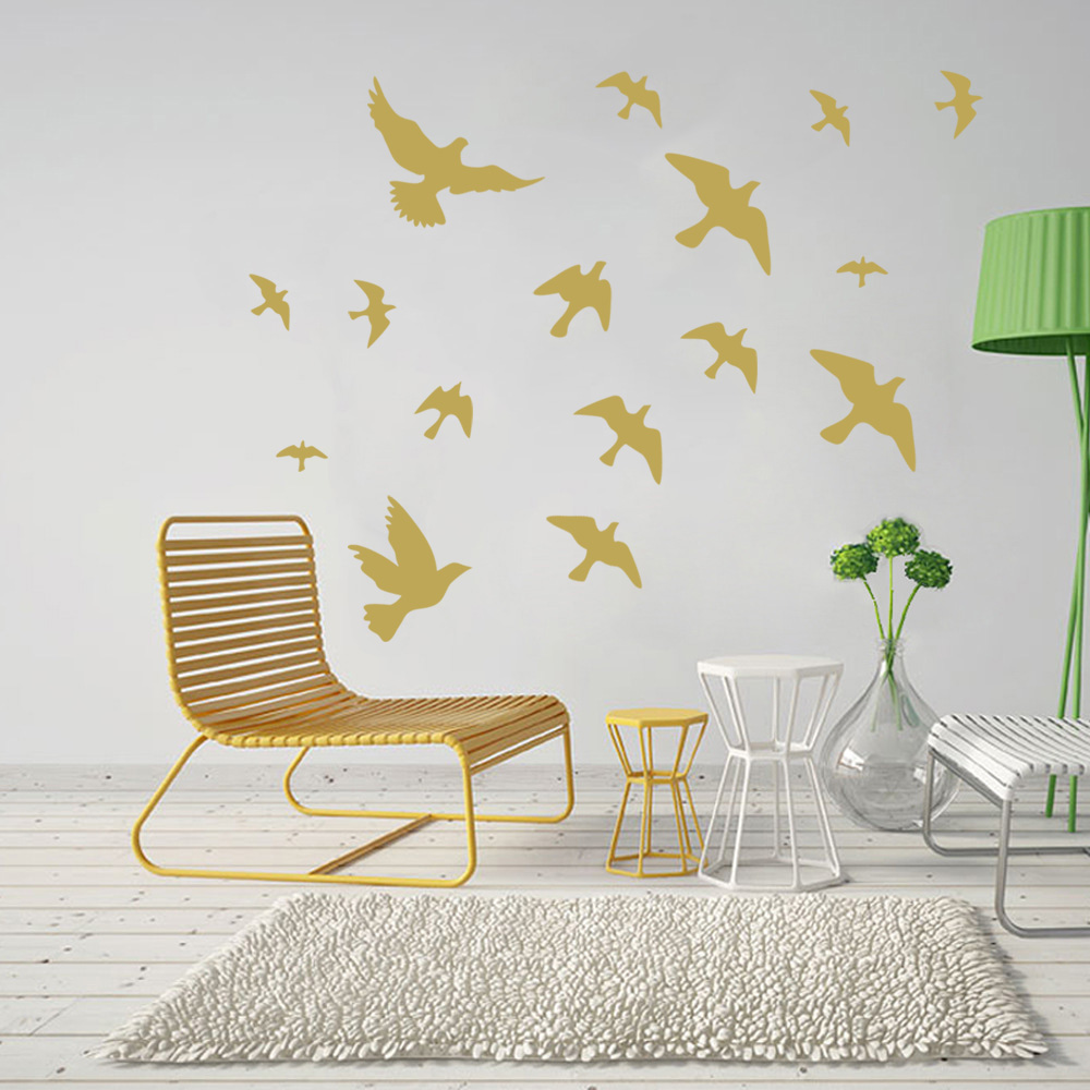 12Pcs/set Bird Wall Stickers H - огляд і ціна Home Bathroom Wall Tiles