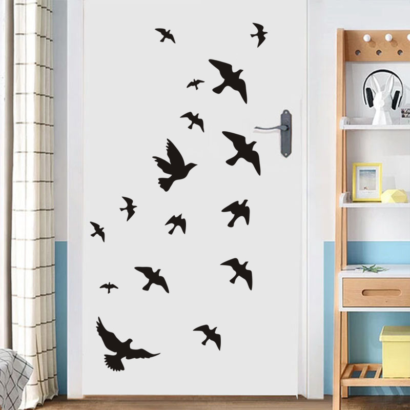 12Pcs/set Bird Wall Stickers H - огляд і ціна Home Bathroom Wall Tiles