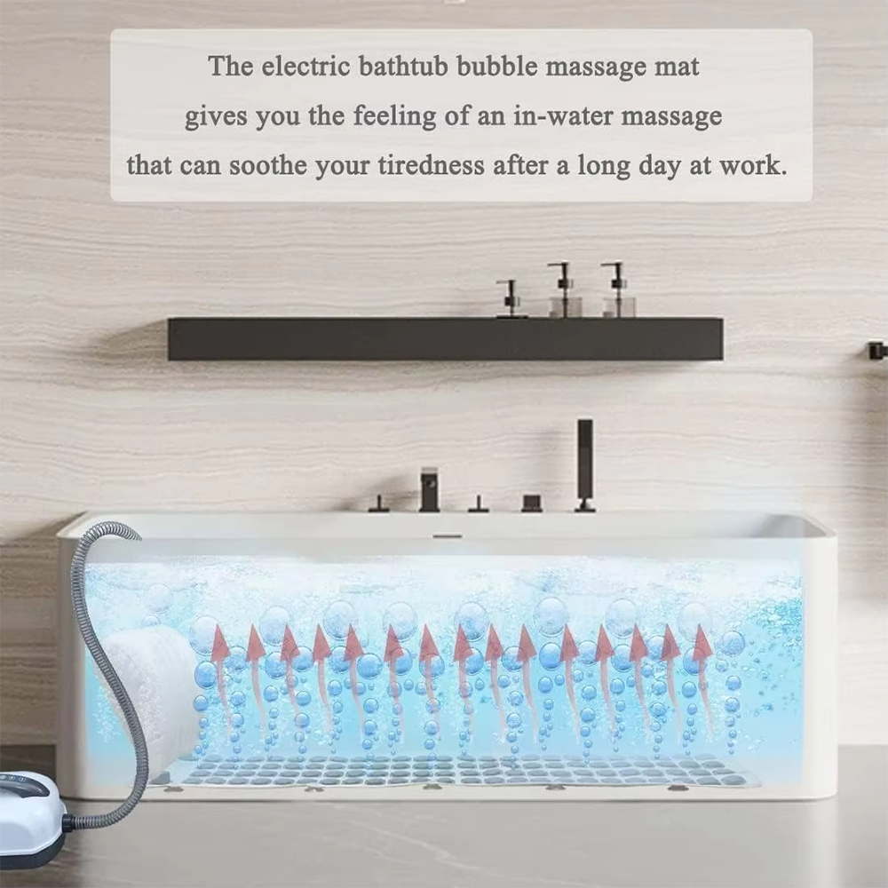 Bathtub Massage Mat Bubble Bat - огляд і ціна Bathtub Pillow Inflatable