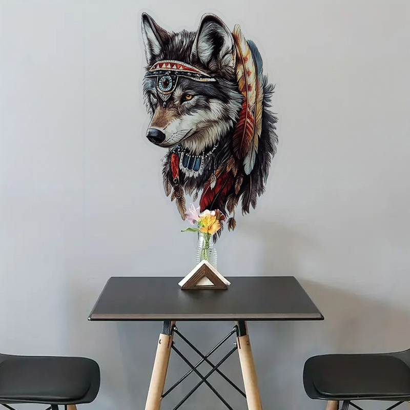 QT36# 1pc Cool Indian Wolf Sti - огляд і ціна Home Bathroom Wall Tiles