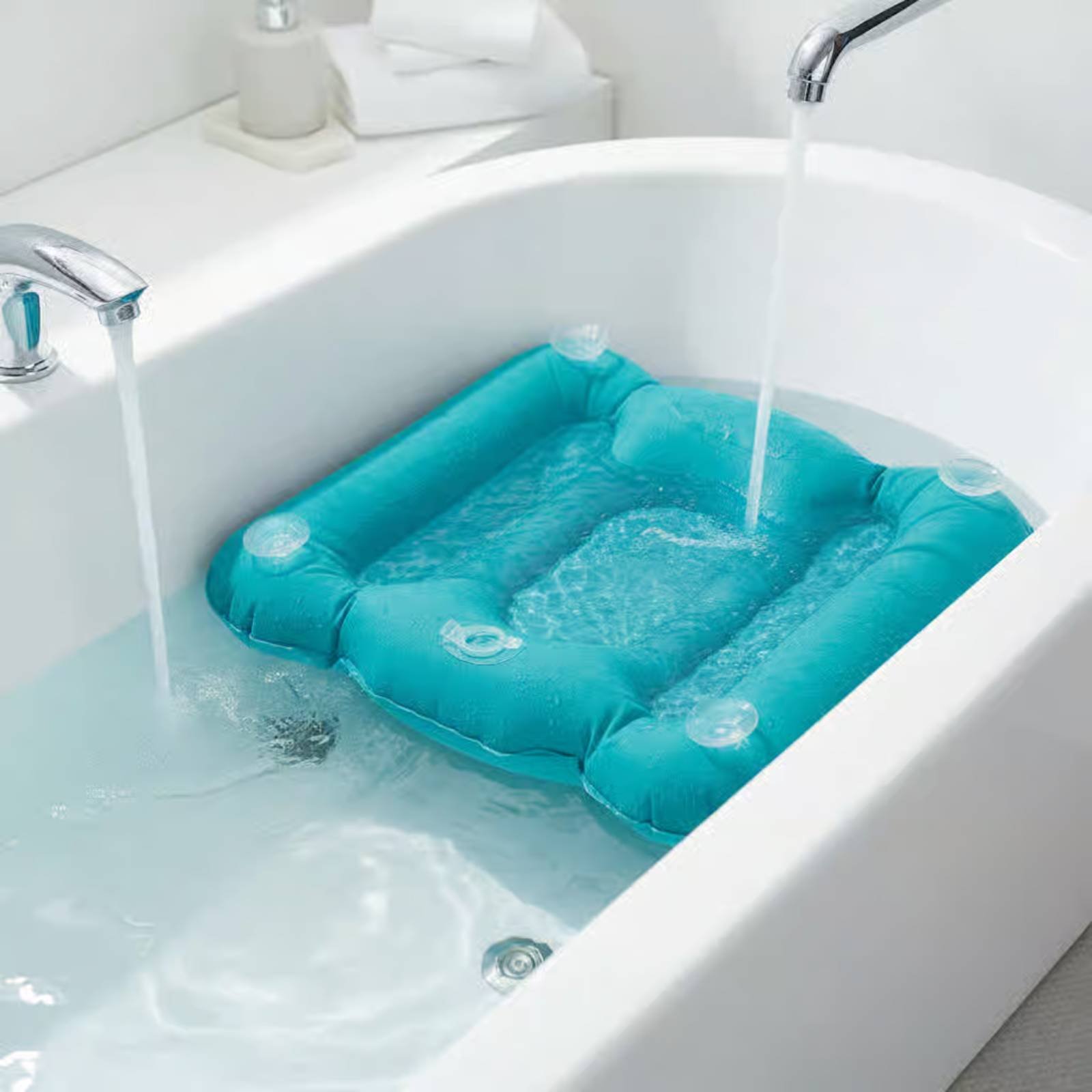 Bathtub Booster Pad Shimmery F - огляд і ціна Bathtub Pillow Inflatable