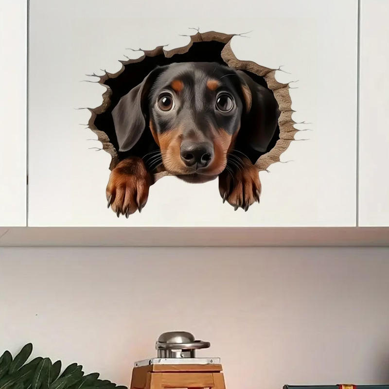 Dachshund Break the Wall 3D Ef - огляд і ціна Home Bathroom Break