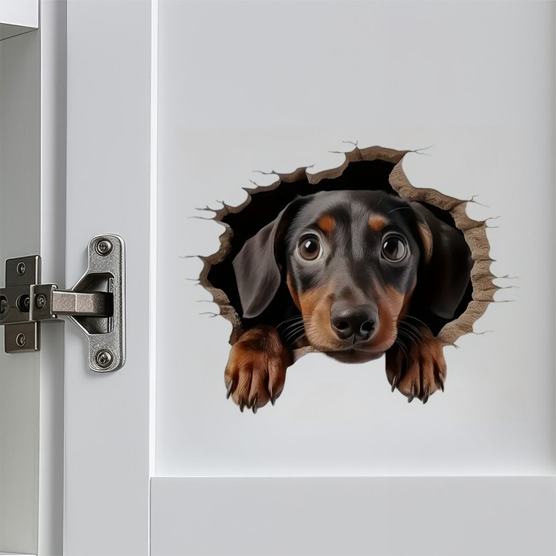 Dachshund Break the Wall 3D Ef - огляд і ціна Home Bathroom Break