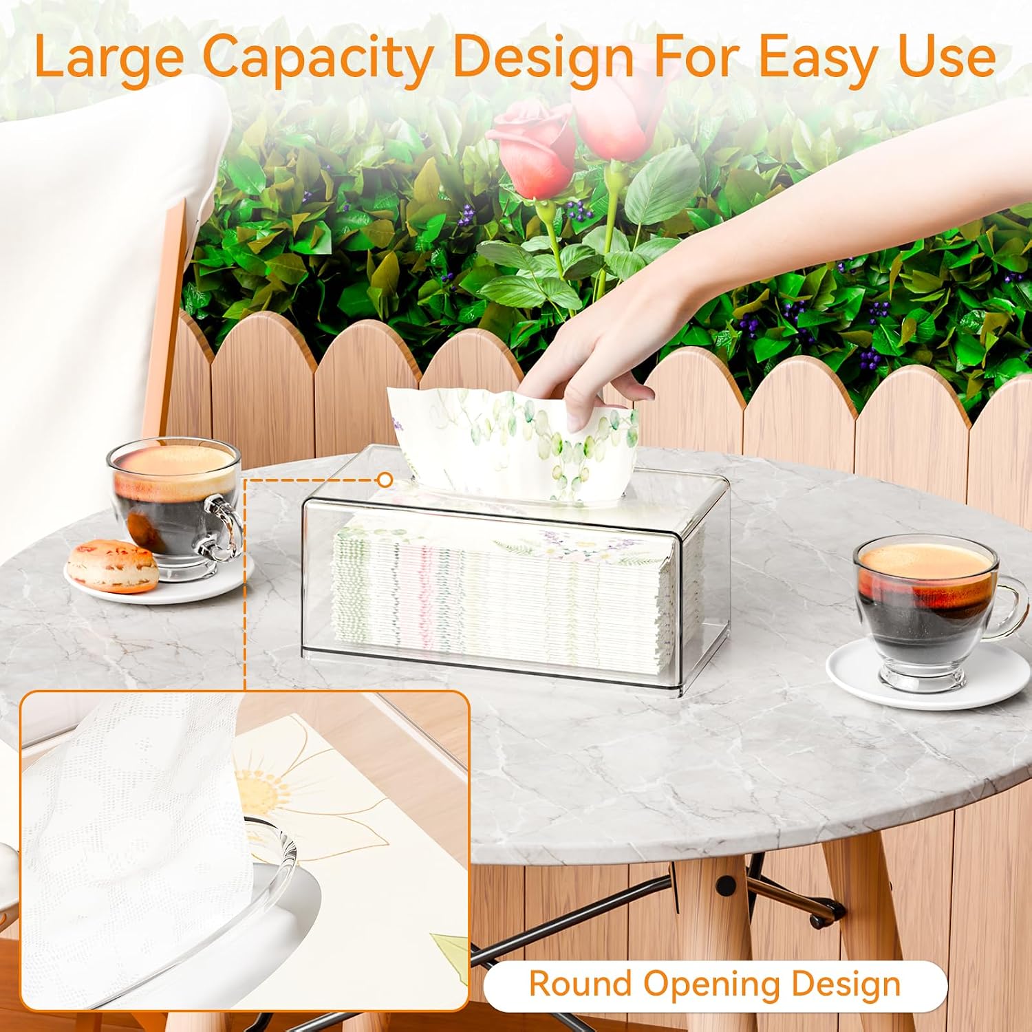 Acrylic Tissue Box Holder Rect - огляд і ціна Home Bathroom Images