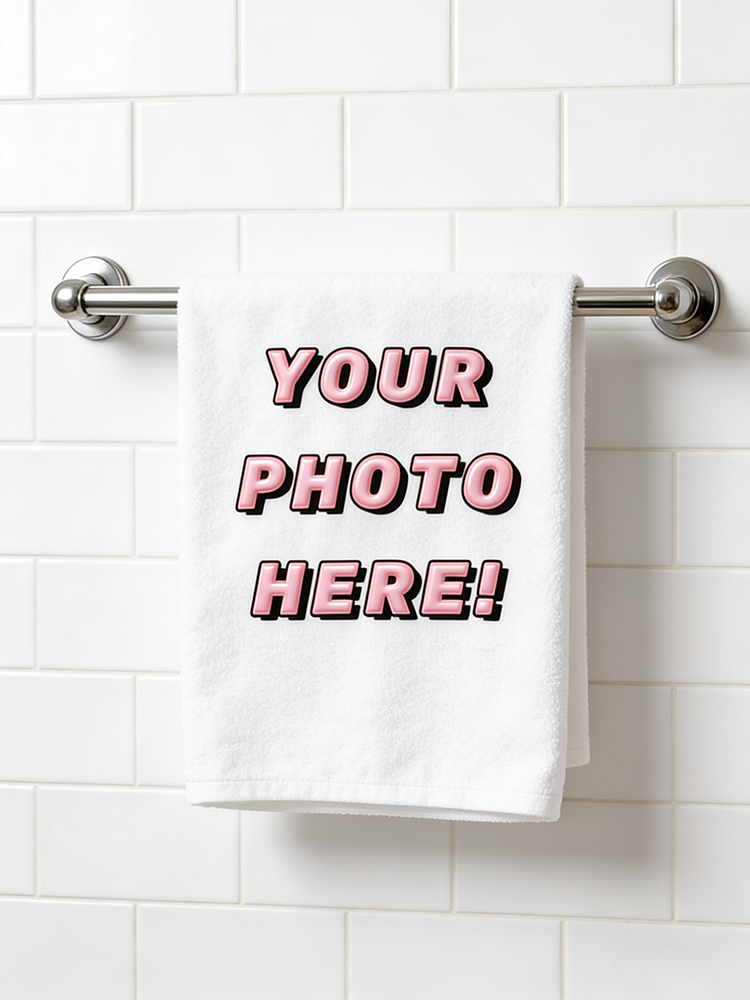 1Pc/2Pc Custom Photo Towel, Up - огляд і ціна Home Bathroom Images