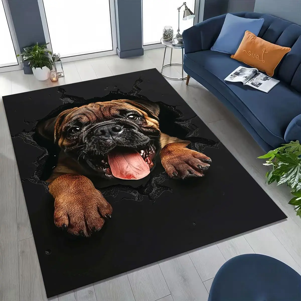 3D Illusion Breaking Wall Dog  - огляд і ціна Home Bathroom Break