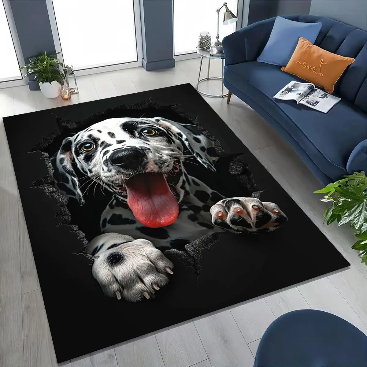 3D Illusion Breaking Wall Dog  - огляд і ціна Home Bathroom Break