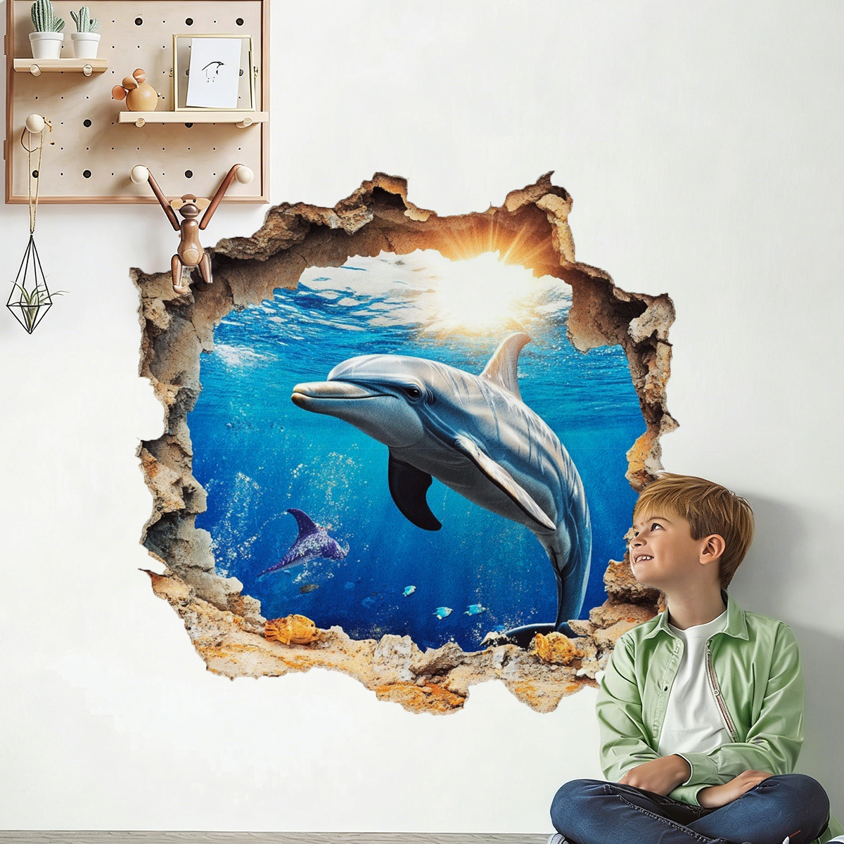3D Underwater World Dolphin Br - огляд і ціна Home Bathroom Break